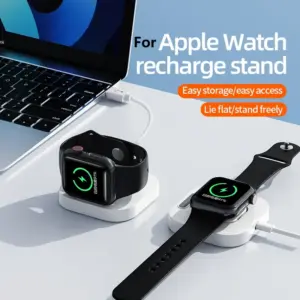 Mini Foldable Charging Dock for Apple Watch Ultra 8 7 6 5 4 3 2 1 SE Charger Stand Holder Cradle for AppleiWatch Support Bracket