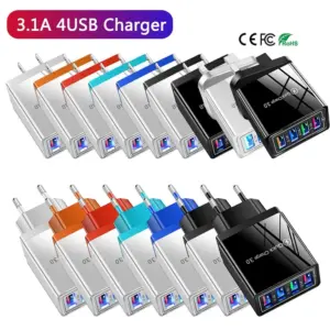 USB-Charging-Adapter-5V-3A-10W-Colorful-4-USB-Port-100V-240V-USA-EU-UK-Plug.webp USB Charging Adapter 5V 3A 10W Colorful 4 USB Port 100V-240V USA EU UK Plug CE ROHS FCC Power Supply Converter for Phone Tablet
