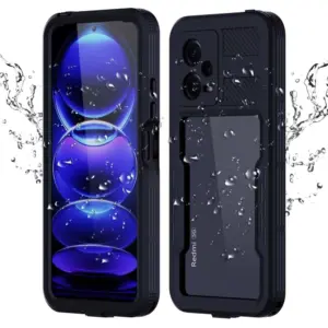Waterproof Case for Redmi Note 12 Pro Pouch Swimming Shockproof Hard Cover with Button Full Protection Shell Capa Coque Fundas