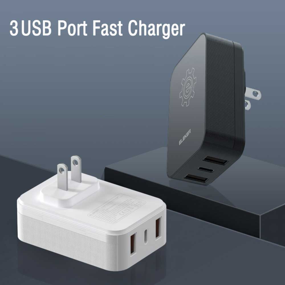 30W 3 USB Wall Charger  (007)