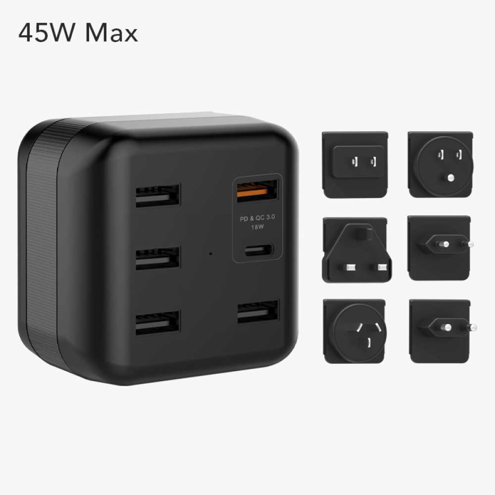 45W Travel Adapter KIT With PD+QC3.0 (QFXC)