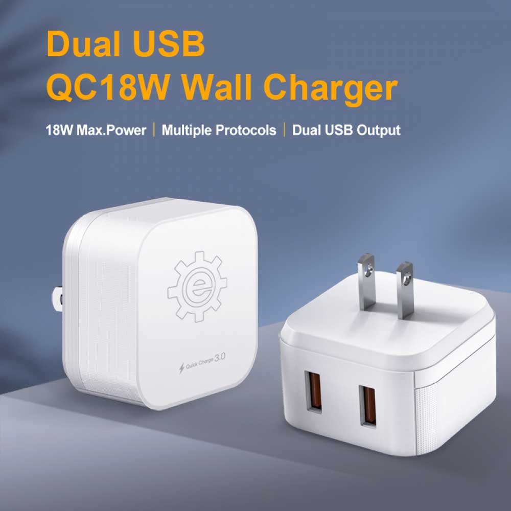 18W Dual USB Power Adapter (QFXC)